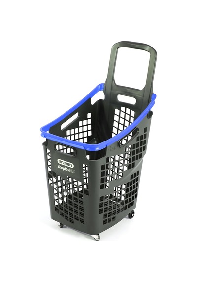 Tr Tekerlekli Market Sepeti Tekerlekli Alışveriş Sepeti 65 L Mavi