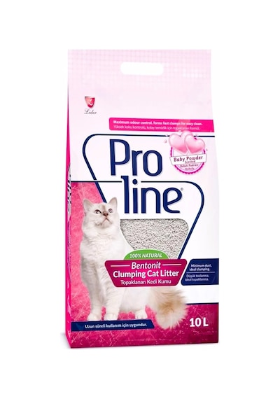 Proline Baby Powder Kokulu Bentonit Kedi Kumu 10 Lt Bobin Ambalaj