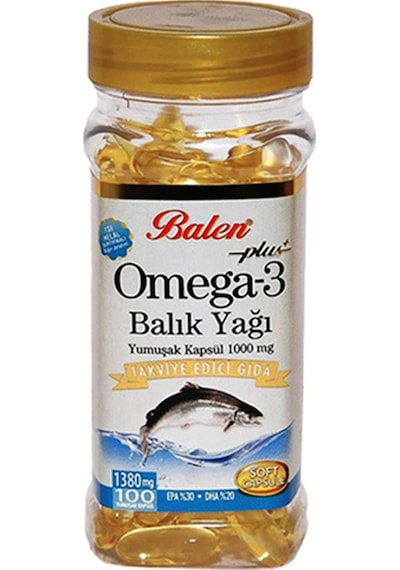 Balen Plus+ Omega3 Balık Yağı Yumuşak Kapsül 1380mg X 100 Kapsül X 6 Kutu