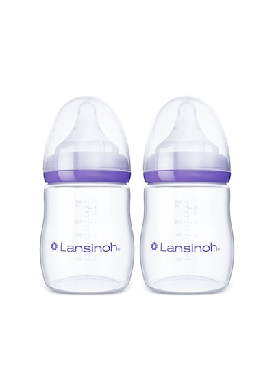 Lansinoh® 2 X 160 ML Biberon ve NaturalWave® Biberon Emziği (1 Ay+)