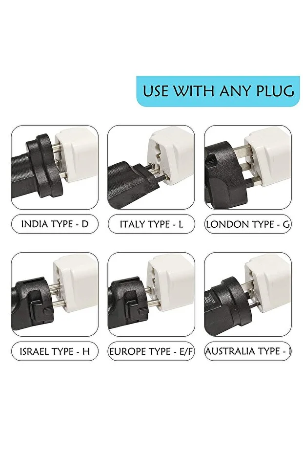 İngiltere Abd 2 Pinli Fiş Adaptörü Amerikan Avrupa Seyahat Güç Adaptörü Dönüştürücü Elektrik Prizi