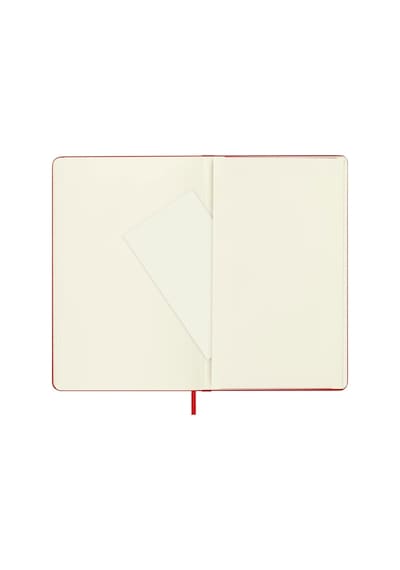 Moleskine Çizgisiz Kırmızı Defter L Boy Sert Kapak