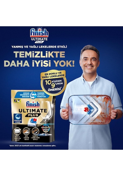 Finish Ultimate Plus 60 Kapsül Bulaşık Makinesi Deterjanı Tableti 1 X 60 Kapsül