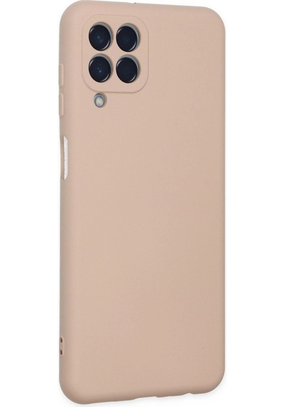 Samsung Galaxy M33 Kılıf Nano İçi Kadife Silikon - Pudra Düz Renkli