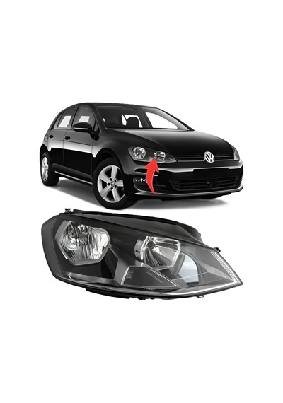 Vw Golf 7 2013-2017 Trendline Comfortline Sağ Ön Far 5g1941006