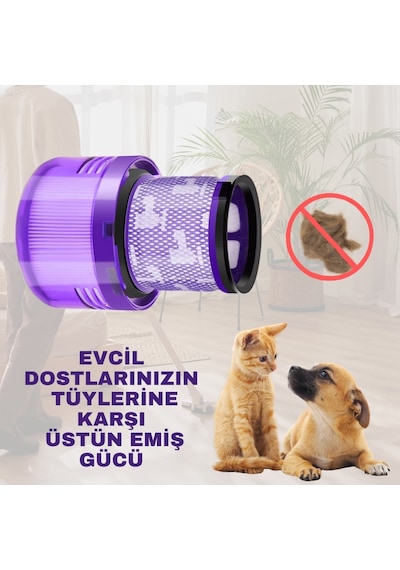 Dyson V15 Uyumlu Şarjlı Süpürge Filtresi