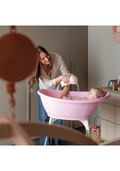 Okbaby Bella Bebek Banyo Seti 3 Parça Açık Gri
