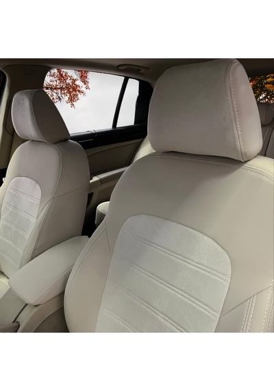 Skoda Superb Uyumlu Araca Özel Oto Koltuk Kılıfı 158482 Açık Bej
