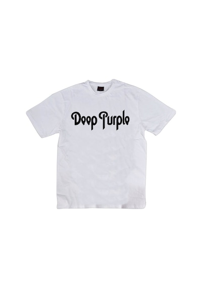 Stoned&Fame Deep Purple Baskılı T-shirt Beyaz