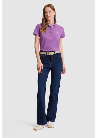 U.s. Polo Assn. Kadın Menekşe Tişört Basic 50321798-vr037 Menekse