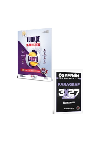 Ulti 2027 5. Sınıf Türkçe Haftalık Ödev Föyleri+ Evp Akademi Paragraf