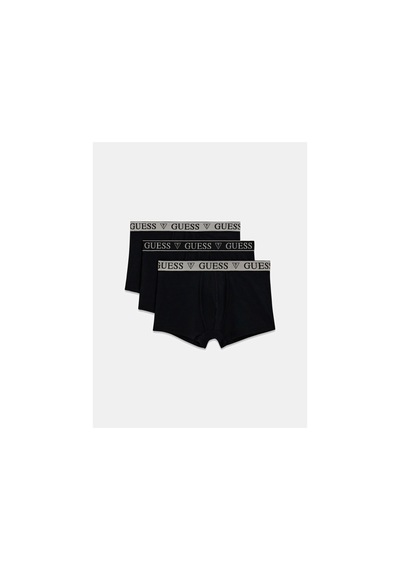 Guess Access Erkek Siyah 3'lü Boxer Paketi U5bg65kcd31-jblk Siyah
