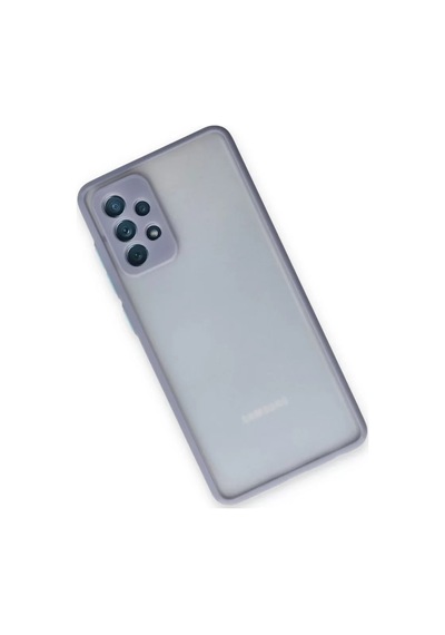 Newface Samsung Samsung Uyumlu Galaxy A72 Kılıf Montreal Silikon Kapak - Gri