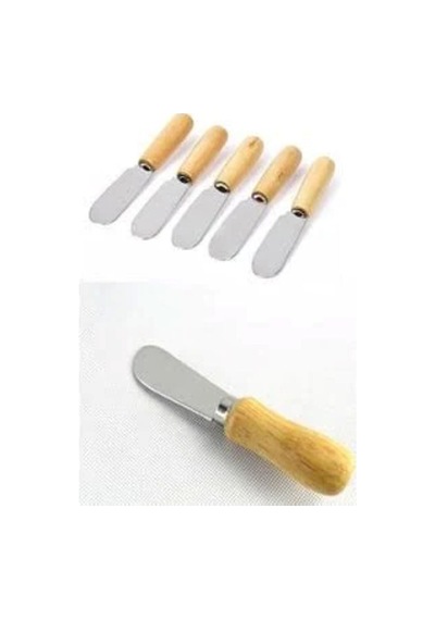 6 Lı Bambu Saplı Lüx Tereyağı Ve Reçel Bıçağı 6 Li Ahsap Bıcak
