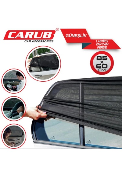 Perde Güneşlik Yancam Lastikli+cırtlı 85x60 1 adet