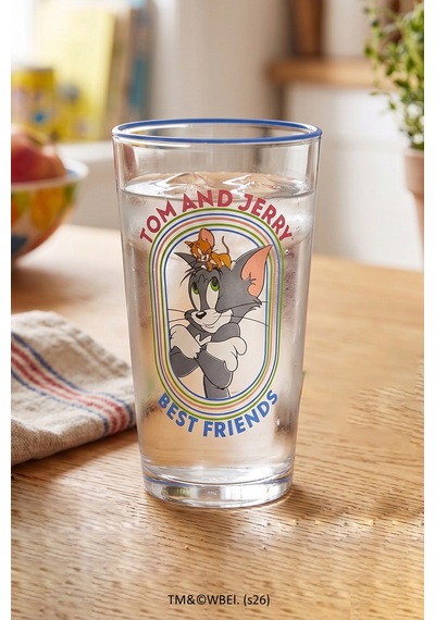 Tom And Jerry Ve Bugs Bunny 2'li Meşrubat Bardağı Seti 570 Cc Renkli