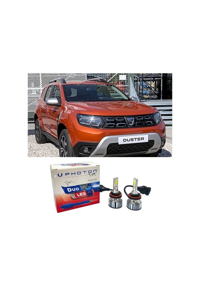 Dacia Duster 2 Led Xenon Kısa Far Ampulü H7 Duo Yeni Seri Beyaz 2018+