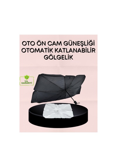 Uv Korumalı Şemsiye Tipi Oto Güneşliği - Geniş Araç Uyumu - Hs08377284-3480