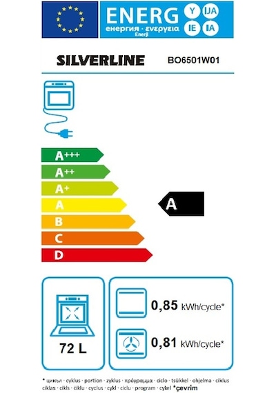Silverline BO6501W01 S1 Ankastre Fırın Beyaz