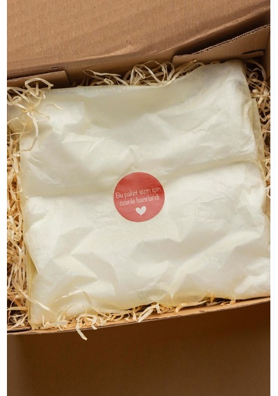 Bu Paket Sizin İçin Özenle Hazırlandı Thank You Teşekkür Stickers