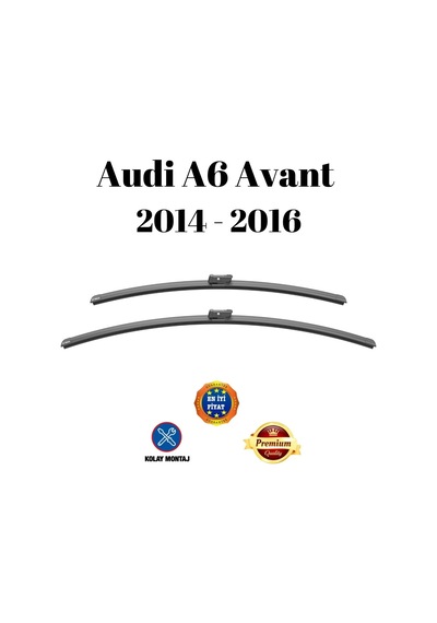 Audi A6 Avant 2014 2015 2016 Uyumlu Araca Özel Ön Cam Muz Tipi Silecek Süpürgesi Takımı 65/53cm 2li Set Silbak