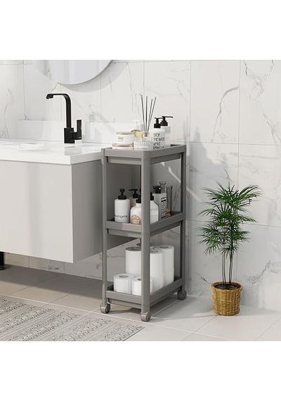 Katlı Tekerlekli Slim Raf Ünitesi 3 Katlı Tekerlekli Ince Raf Ünitesi Mutfak Banyo Kiler Ve Garaj Için Yer Tasarruf Diğer Katlı Tekerlekli Slim Raf Ünitesi 3 Katlı Tekerlekli Ince Raf Ünitesi Mutfak Banyo Kiler Ve Garaj Için Yer Tasarruf Diğer
