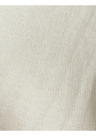 Koton Viskon Etnik Desenli İşlemeli Kısa Kollu Oversize Crop Gömlek Bej 5sak60094pw Ekru