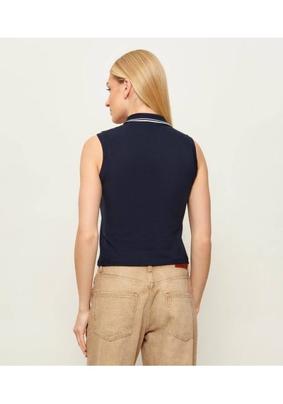 Guess V6gp03k2958 Sarah Kadın Polo Tişört Lacivert