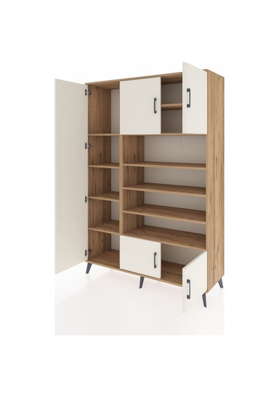Hyperion Dolap 10 Raflı 5 Kapaklı 132x44x195 Çam-aytaşı/çam Çam Hyperion Dolap 10 Raflı 5 Kapaklı 132x44x195 Çam-aytaşı/çam Çam