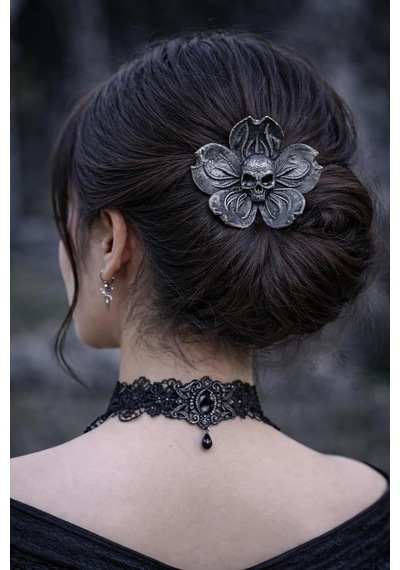 Gotik Kafatası Çiçek Saç Tokası Siyah Saç Çubuğu, El Yapımı Görünümlü, Kadın & Cosplay & Günlük Kullanım İçin Saç Aksesuarı Diğer Gotik Kafatası Çiçek Saç Tokası Siyah Saç Çubuğu, El Yapımı Görünümlü, Kadın & Cosplay & Günlük Kullanım İçin Saç Aksesuarı Diğer