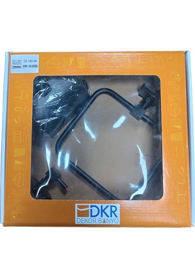 Dekor Babyo 3'lü Set Siyah Ce 100 04 Set Havluluk Kağıtlık Mat Siyah