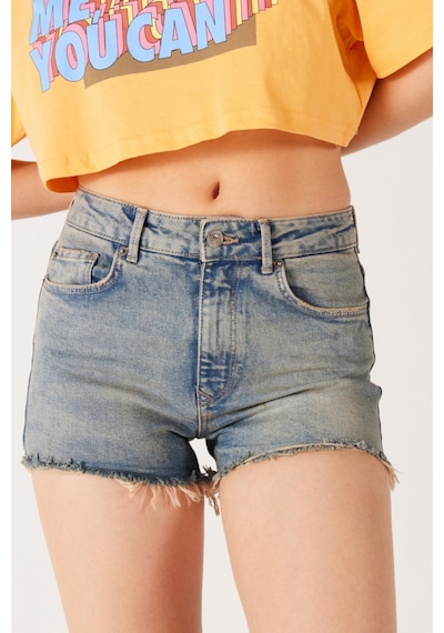 Wrangler Regular Fit Normal Kesim Normal Bel Esnek Jean Kot Şort W231816404 Açık Mavi