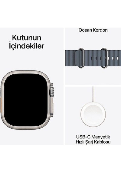 Apple Watch Ultra 3 MEWH4TU/A Gps + Cellular 49 MM Akıllı Saat (Distribütör Garantili)