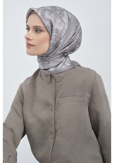 Armine Saf İpek Sura Eşarp-2026 İlkbahar-yaz- 953700d Gri