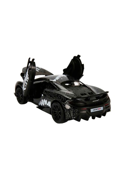 1:32 Sesli Ve Işıklı Rmz Hobby Keith Haring Serisi Die Cast Çek Bırak Model Araba - Siyah Mclaren 60