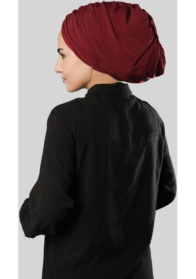 Hürrem Bone Bordo Drapeli Salaş Tesettür Bone Sandy Büzgülü 2315 16 Bordo Hürrem Bone Bordo Drapeli Salaş Tesettür Bone Sandy Büzgülü 2315 16 Bordo