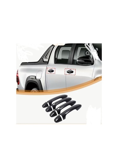 2016-2023 Toyota Hilux Revo Karbon Kapı Kolu Kaplama İthal