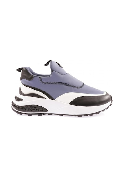 Dgn 026-22k Kadin Kalin Taban Metal Aksesuarli Sneakers Ayakkabi 026-2252-R7908 Mavi