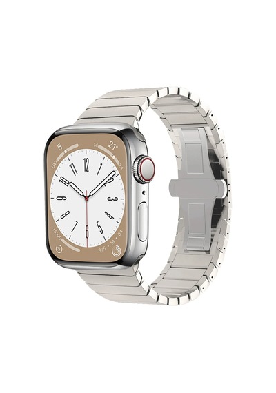 Newface - 459 - Apple Watch Uyumlu 38mm Kr413 Fine Steel Kordon - - Aconcept - Yıldız Işığı