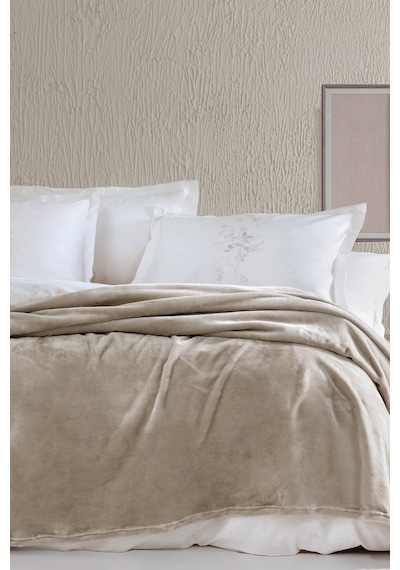 Yataş Bedding Olenna Çift Kişilik Wellsoft Battaniye - Bej