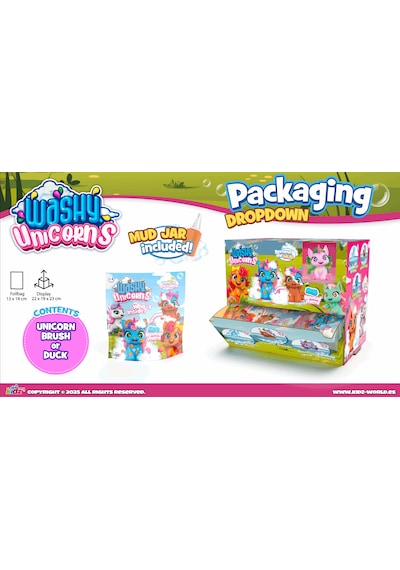 Washy Unicorns Unicornunu Ortaya Çıkar Sürpriz Unicorn Figürü 1 Adet