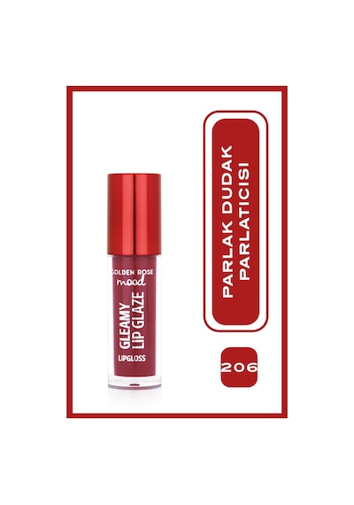 Mood Gleamy Lip Glaze Dudak Parlatıcısı 206 Plum Glaze Bordo