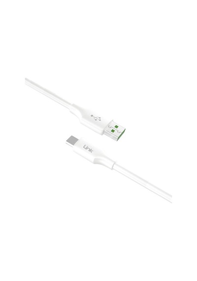 Linktech K608 Type-C  2.4A 1.5 M Data Şarj Kablosu Beyaz