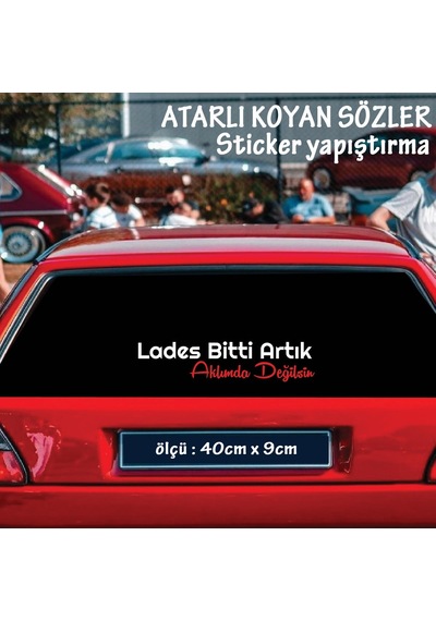 Lades Bitti Artık - Cam Yazıları Sticker Tiktok Whatsapp Sözleri