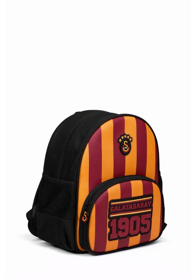 Galatasaray Lisanslı Logo Baskılı Anaokulu Çantası - Sarı Kırmızı 2 Bölmeli Sırt Çantası Sarı - Kırmızı - Siyah
