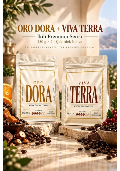 Barvenzo İkili Premium Serisi 250 G 2 Oro Dora + Viva Terra Çekirdek