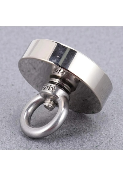 Süper Güçlü Halkalı Büyük Neodyum Pot Mıknatıs 60 Mm Çap Magnet F