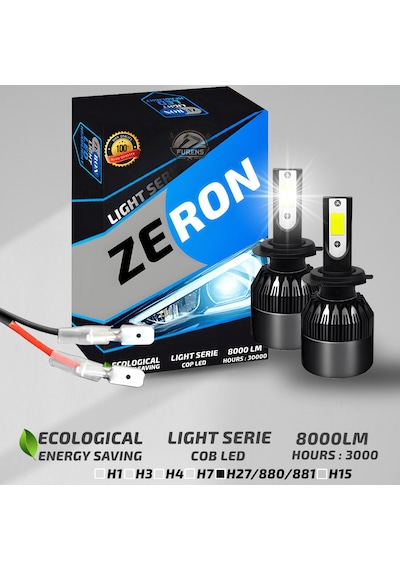 Zeron Light Series H880 Led Xenon Şimşek Etkilii Led Xenon Led Ampul