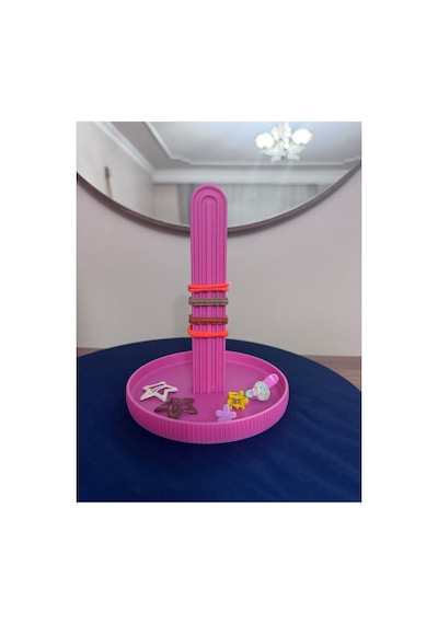 Yüksek Kalite Nazaro Toka Standı & Saç Aksesuar Düzenleyici Masaüstü Organizer Okul İhtiyacı Pembe - 931465389 Pembe