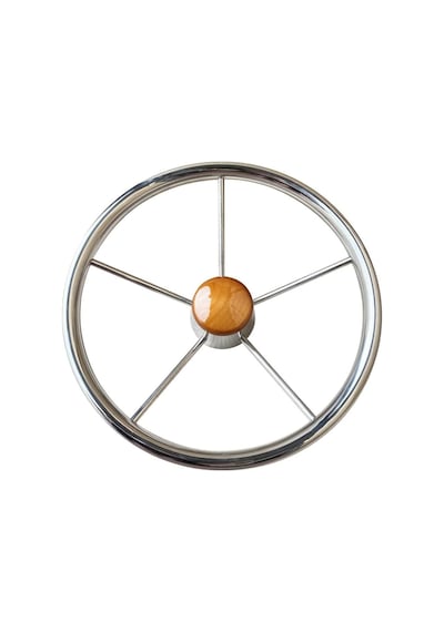 Tekne Direksiyon Simidi 40cm Paslanmaz Tipo4 Tekne Dümen Simidi